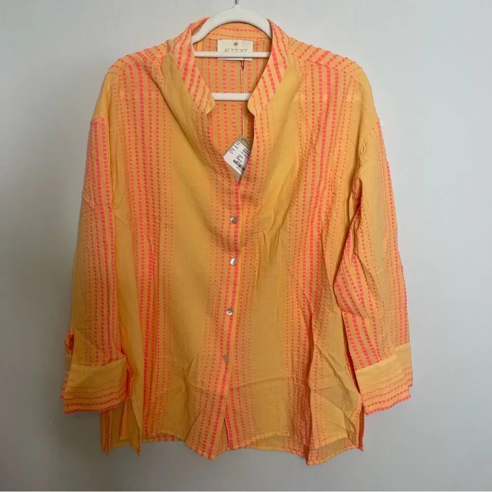 AUGUST Greek resort brand ZAKAR Shirt NWT